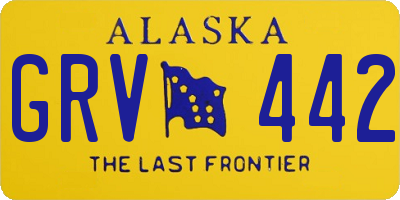 AK license plate GRV442