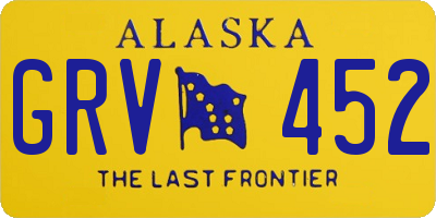 AK license plate GRV452