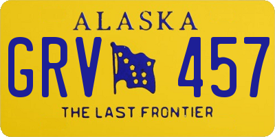 AK license plate GRV457