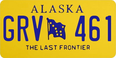 AK license plate GRV461