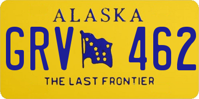 AK license plate GRV462
