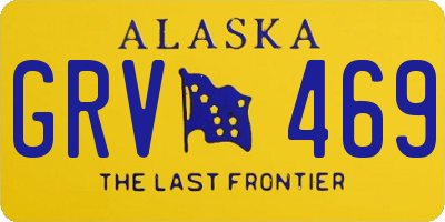 AK license plate GRV469