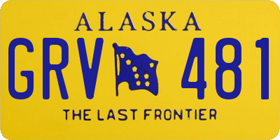 AK license plate GRV481