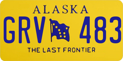 AK license plate GRV483
