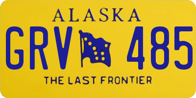 AK license plate GRV485