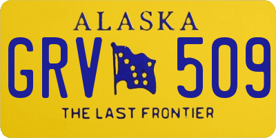 AK license plate GRV509