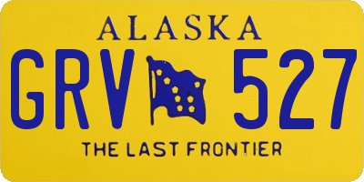 AK license plate GRV527