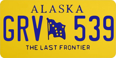 AK license plate GRV539