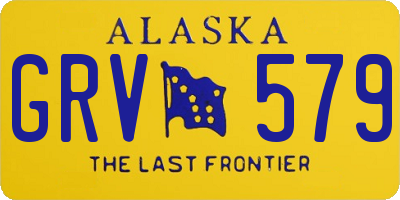 AK license plate GRV579
