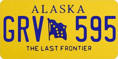 AK license plate GRV595