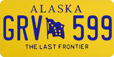 AK license plate GRV599