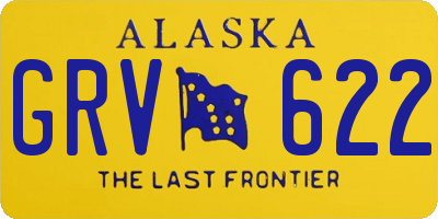 AK license plate GRV622