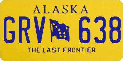 AK license plate GRV638