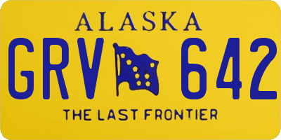 AK license plate GRV642
