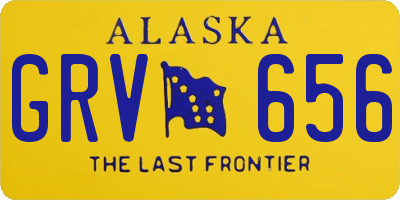 AK license plate GRV656