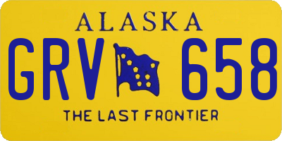 AK license plate GRV658