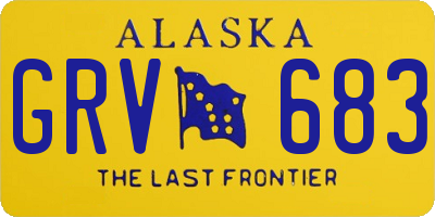 AK license plate GRV683