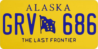 AK license plate GRV686
