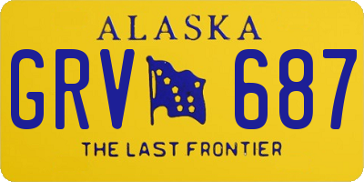 AK license plate GRV687