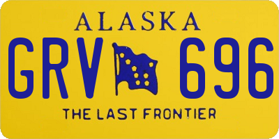 AK license plate GRV696