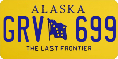 AK license plate GRV699