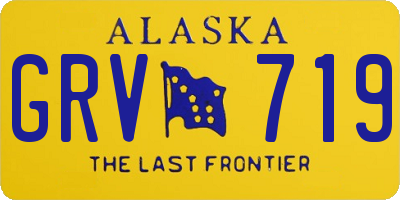 AK license plate GRV719