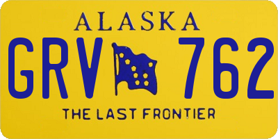 AK license plate GRV762