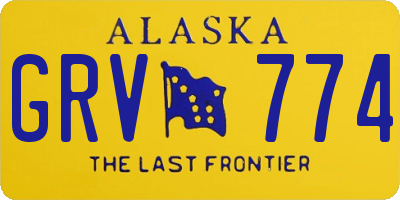 AK license plate GRV774