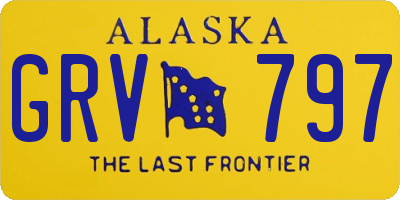 AK license plate GRV797