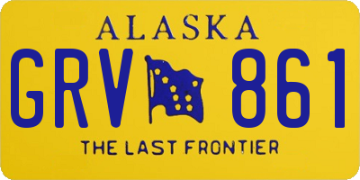 AK license plate GRV861