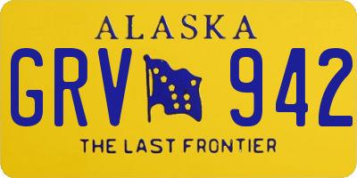 AK license plate GRV942