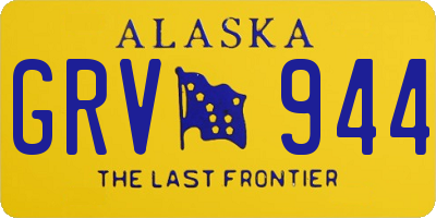 AK license plate GRV944