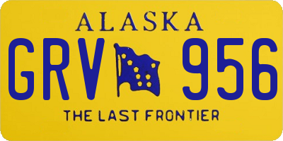 AK license plate GRV956