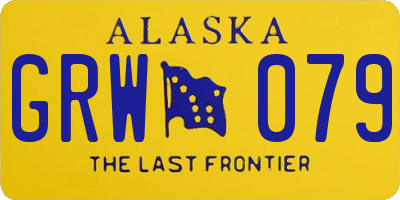 AK license plate GRW079