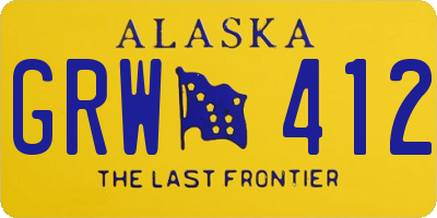 AK license plate GRW412