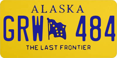 AK license plate GRW484