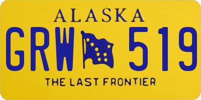 AK license plate GRW519