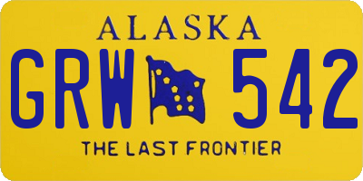 AK license plate GRW542