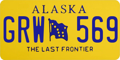 AK license plate GRW569