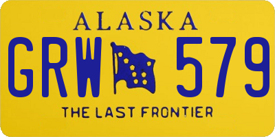 AK license plate GRW579