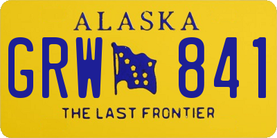 AK license plate GRW841