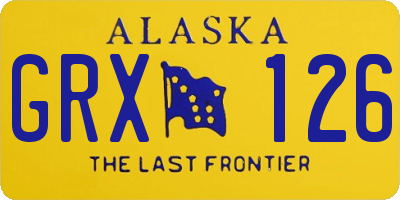 AK license plate GRX126