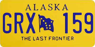 AK license plate GRX159