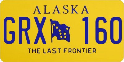 AK license plate GRX160