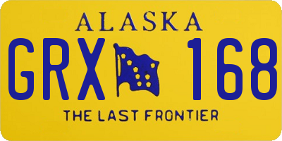AK license plate GRX168