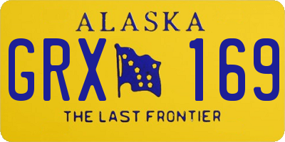 AK license plate GRX169