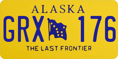 AK license plate GRX176