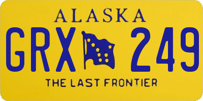 AK license plate GRX249
