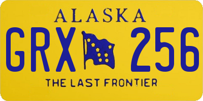 AK license plate GRX256