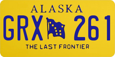 AK license plate GRX261